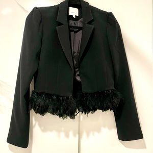CINQ A SEPT Feathered Blazer